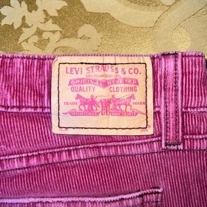 Vintage Pink 518 Levi Corduroys